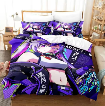 3D Print Anime Dohna Dohna Bedding Set Single Twin Full Queen King Size Bed Set Adult Kid Bedroom Duvet cover Sets Home Textiles
