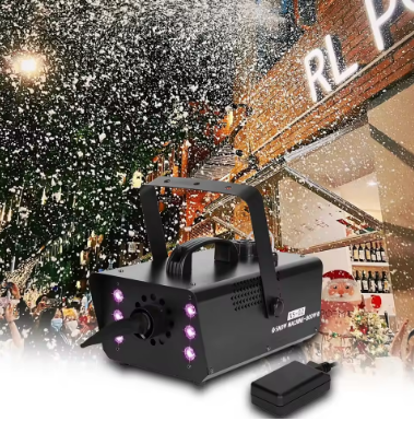 800W Snowflake Machine LED Colorful Spray Equipment 6PCS RGB 3in1 Fogger Stage Fog Machine For Dj Disco Wedding Party Banquet