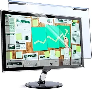 Blue Light Blocking Screen Protector Panel for 23, 23.6, 23.8, 24 inch Diagonal PC Anti-UV Eye Protection Filter Film - Widescreen Laptop and Monitor Frame Hanging Type (W 21.2" X H 13.4") [1 Pack]